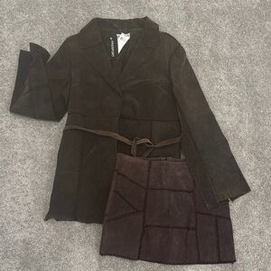 Passport Chocolate Brown Suede Apparel